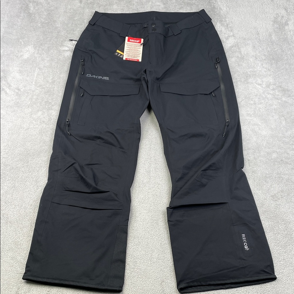 NEW Dakine L Sender Stretch 3L‎ Womens RECCO Black Snow Pants